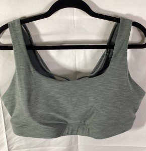 Athleta Gray Exhale Sports Bra, Size 1XL