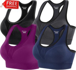 High Impact Padded Sports Bras for Women