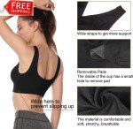 3 Pack Wirefree Padded Sports Bras for Women