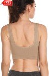 3 Pack Wirefree Padded Sports Bras for Women