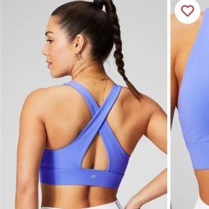 Periwinkle Punch Oasis Twist Sports Bra