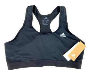 Adidas Black Alphaskin Sports Bra for Women