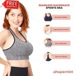 SHAPERMINT Wireless Sports Bras for Women