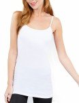 4 Pack Women's Cotton Long Cami Tops