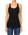 Racerback Ribbed Cotton Spandex Cami Tank Top