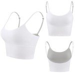 Women's Seamless Spaghetti Strap Crop Top Bralette