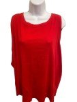 Terra & Sky Plus Size Red Scoop Neck Tank
