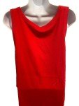 Terra & Sky Plus Size Red Scoop Neck Tank