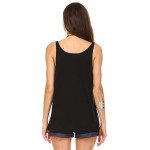 Women's Black Slouchy Tank Top - Flowy Fit