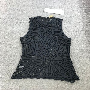 Ulla Johnson Black Lace Sleeveless Women’s Top