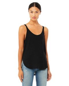 Flowy Side Slit Tank Top by Bella + Canvas