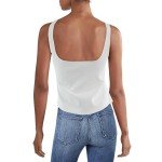 Vince Women's White Square Neck Crop Top