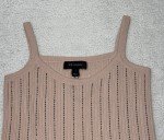 St. John Cashmere Beaded Tank Top - Pink XS