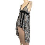 Bohemian Floral Maxi Top with Open Front