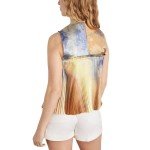 Ulla Johnson Watercolor Pleated Top in Mirage