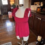 Roberto Cavalli Women's Raspberry Knit Designer Top