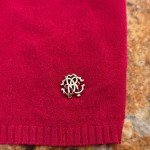 Roberto Cavalli Women's Raspberry Knit Designer Top