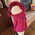 Roberto Cavalli Women's Raspberry Knit Designer Top