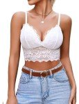 Avidlove Women's Lace Bralette V Neck Crop Top