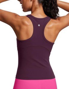 Deep Purple Racerback Tank Top for Women