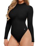 Popilush Women's Long Sleeve Tummy Control Bodysuit