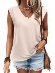 ANRABESS Women's V Neck Summer Tunic Tank Top