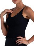 V-Neck Cropped Ruffled Tank Top for Women