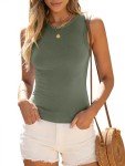 ANRABESS Women's Slim Fit High Neck Tank Top