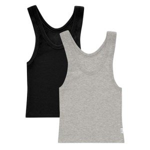 Hanes Women's Ribbed Tank Top 2-Pack - Comfy Cotton