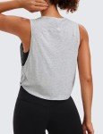 Light Grey Cropped Tank Top for Women