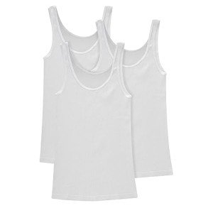 Hanes Women's Soft Ribbed Cotton Tank Top 3-Pack
