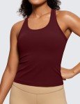 Women's Butterluxe Racerback Workout Tank – Red Merlot