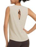 BALEAF Women's Sleeveless Open Back Workout Tank