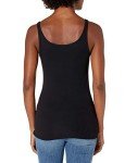 Slim-Fit Thin Strap Tank Tops - 2 Pack, Black/White