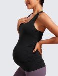 Butterluxe Maternity Racerback Tank Top - Black