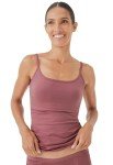 Organic Cotton Camisole Tank Top with Shelf Bra