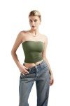 Y2K Style Sleeveless Tube Top for Women