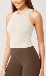 3-Pack Seamless Women's Rib-Knit High Neck Tanks