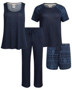 Lucky Brand Women's 4-Piece Pajama Set - Floral