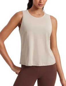 Pima Cotton Cropped Tank Top for Women