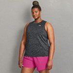 Under Armour Women's Plus Size Tech Twist Tank - Black