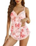 Avidlove Women's V-Neck Floral Pajama Set
