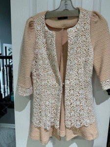 European Style Women's Blazer Jacket with Lace