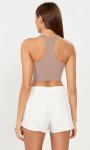 3-Pack Women's Seamless Racerback Crop Tanks