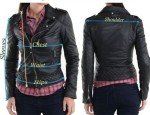 Women's Classic Black Leather Trucker Jacket