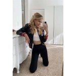 Karlee Women's Trendy Leather Baseball Jacket