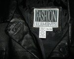 Women's Black Leather Jacket Size XL
