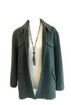Green Button Jacket from Saks Fifth Avenue, Size 12
