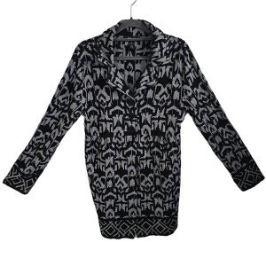 Aztec Print Knit Jacket for Women - Size M