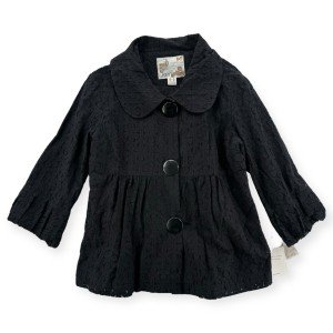 Kensie Women's Lace Pleated Button-Up Jacket